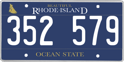 RI license plate 352579