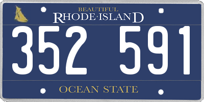 RI license plate 352591