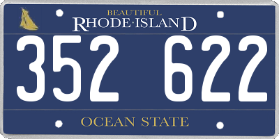 RI license plate 352622