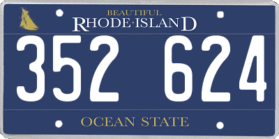 RI license plate 352624