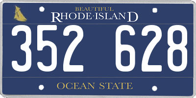 RI license plate 352628