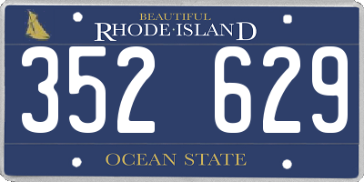 RI license plate 352629