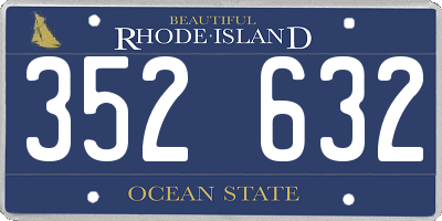 RI license plate 352632