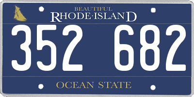 RI license plate 352682
