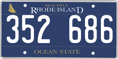 RI license plate 352686