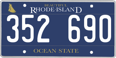 RI license plate 352690
