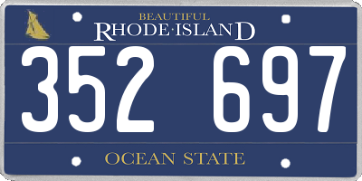 RI license plate 352697