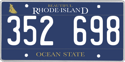 RI license plate 352698