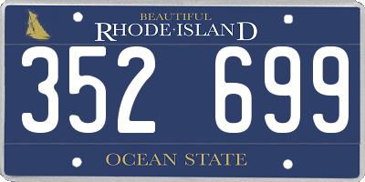 RI license plate 352699