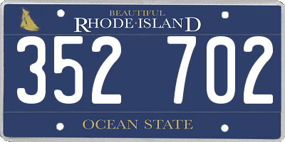 RI license plate 352702