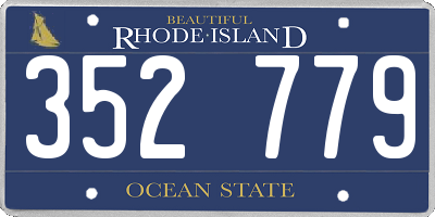 RI license plate 352779