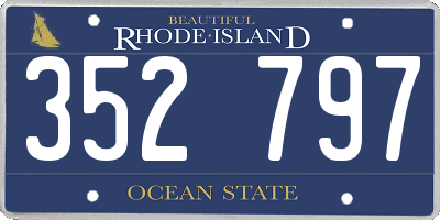 RI license plate 352797