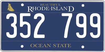 RI license plate 352799