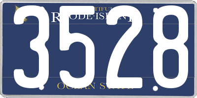 RI license plate 3528