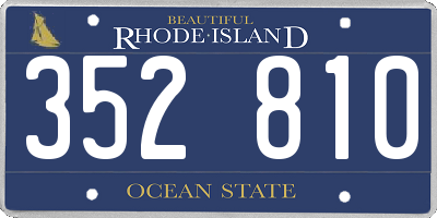 RI license plate 352810
