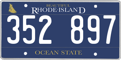 RI license plate 352897