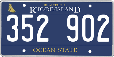 RI license plate 352902