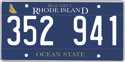 RI license plate 352941