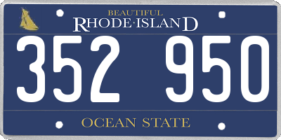 RI license plate 352950