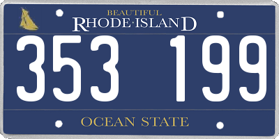 RI license plate 353199