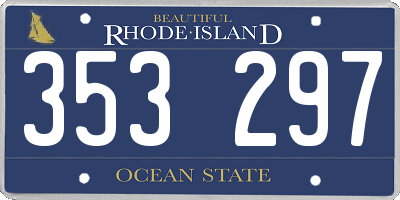 RI license plate 353297