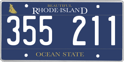RI license plate 355211