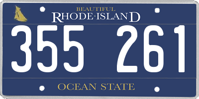 RI license plate 355261
