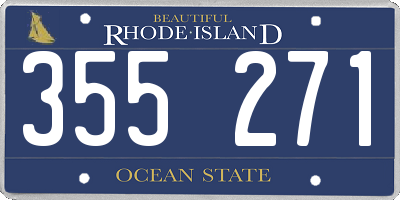 RI license plate 355271