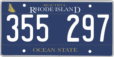 RI license plate 355297