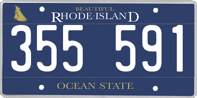 RI license plate 355591