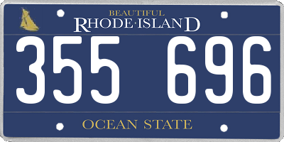 RI license plate 355696
