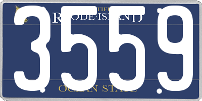 RI license plate 3559