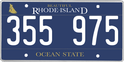 RI license plate 355975