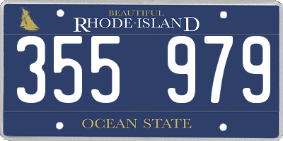 RI license plate 355979