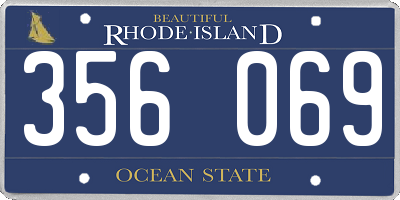 RI license plate 356069