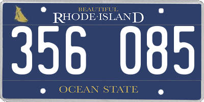 RI license plate 356085