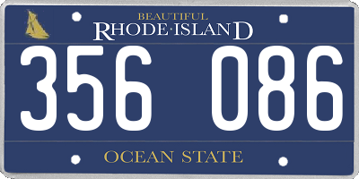 RI license plate 356086