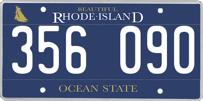 RI license plate 356090