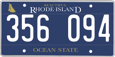 RI license plate 356094