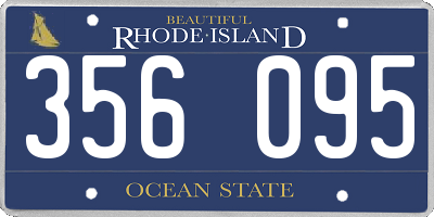 RI license plate 356095