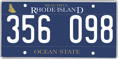 RI license plate 356098