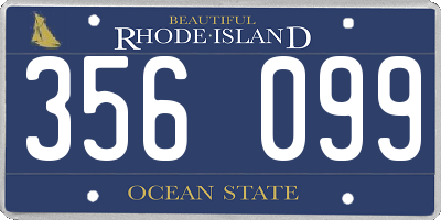 RI license plate 356099