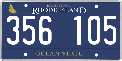 RI license plate 356105