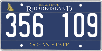 RI license plate 356109