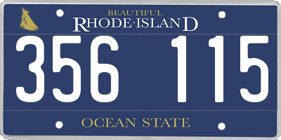 RI license plate 356115