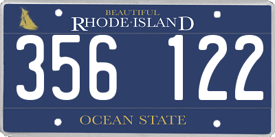 RI license plate 356122