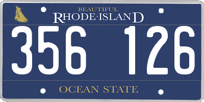 RI license plate 356126
