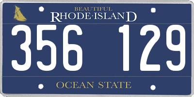 RI license plate 356129