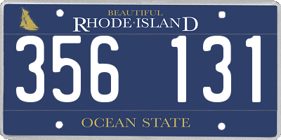 RI license plate 356131