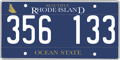 RI license plate 356133